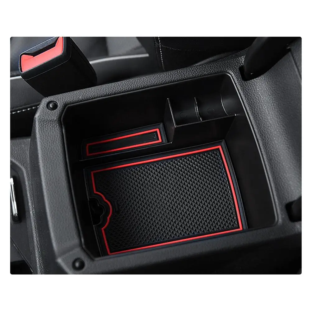 LFOTPP Car Central Storage Box for Seat Ibiza Typ 6F / Arona SUV 2023 2024 2025 Armrest Storage Box Auto Seat Ibiza Accessories