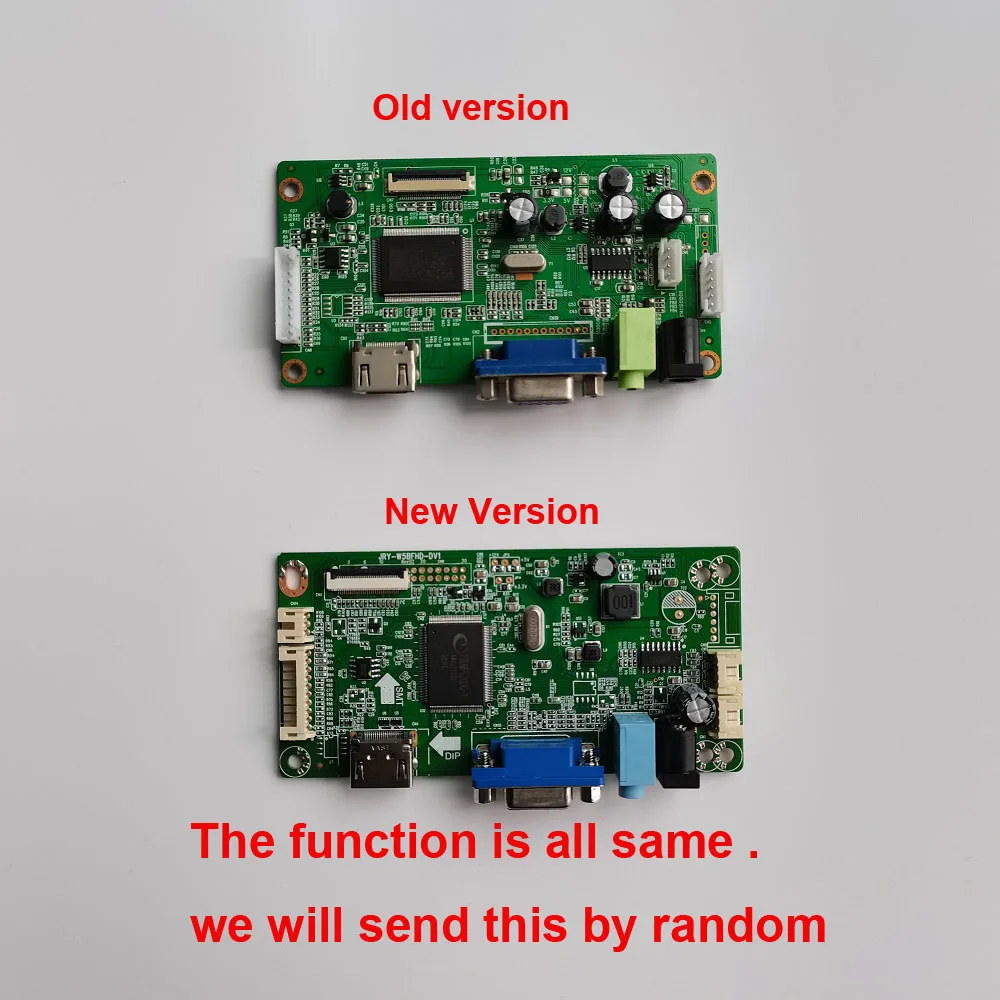 Tela lcd para controlador vga, 1366x768 polegadas, para tela hdmi edp