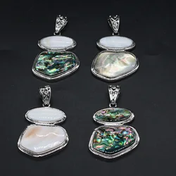 Abalone Shell Pendant New Zealand Charms New Zealand for Jewelry Making  DIY Necklaces Bracelets Earrings Size 45x51mm