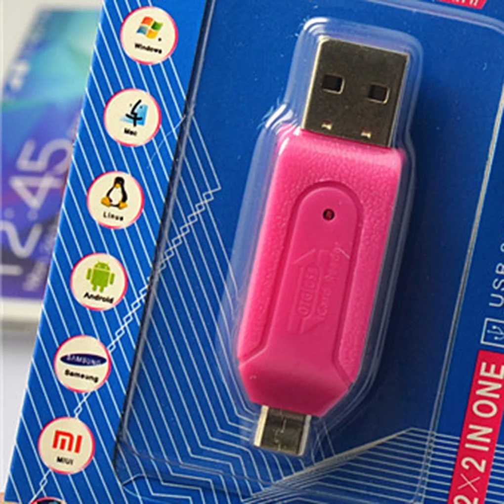 Cámara de teléfono móvil SD TF Mini SD SDHC tarjeta de memoria Micro USB 2 0 OTG adaptador de lector de tarjetas