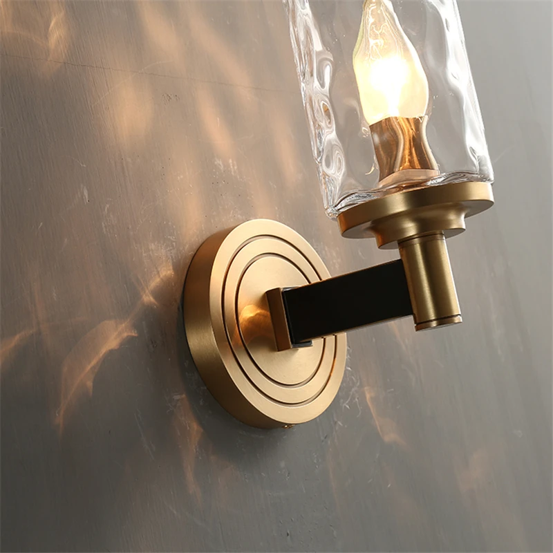Modern Lustre Crystal Wall Lamps Bronze Bedroom Led Wall Lights Fixtures Living Room Wall Light Corridor Wall Sconce Home Decor