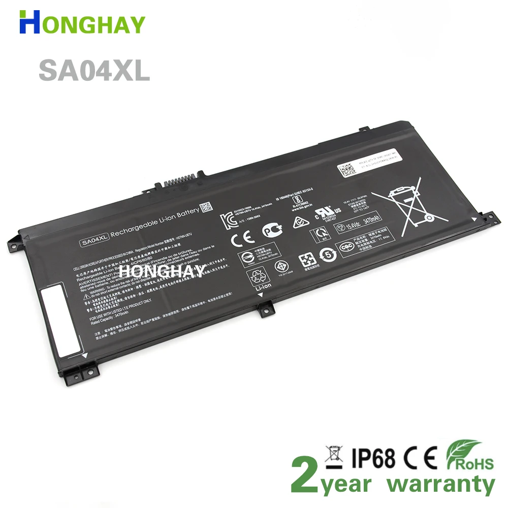 

Аккумулятор для ноутбука HONGHAY SA04XL для HP Envy X360 15-DR0003NN DS0010NN L43248-AC2 AC1 L43267-005 OB1 UB7U OB1G 0B1G