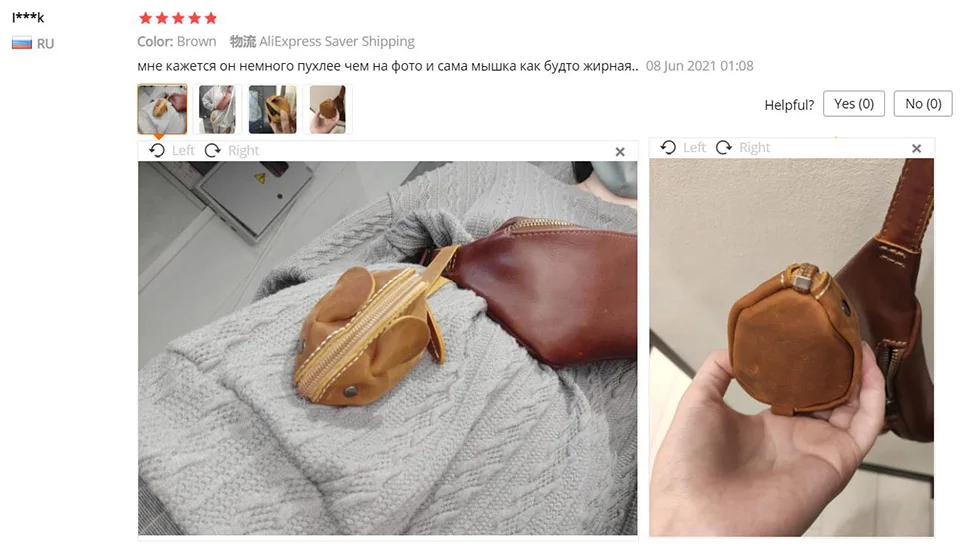 Vintage Mini Geldbörse Echtes Leder Kleine Geldbörse Männer Frauen Braun Mode Niedliche Maus Aufbewahrungstasche Trend Reißverschlusstasche NUPUGOO – Detail 30