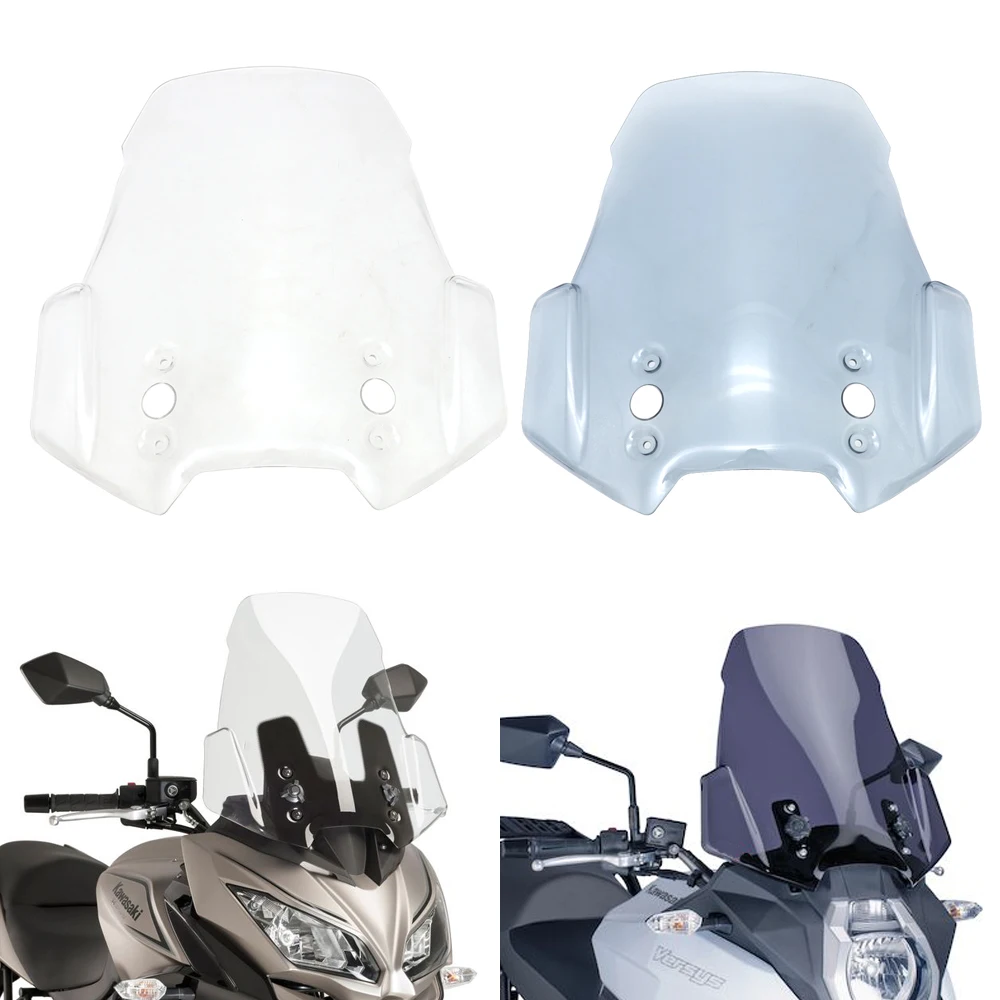 

Smoke Windscreen Windshield For KAWASAKI Versys 650 1000 KLE650 KLZ1000