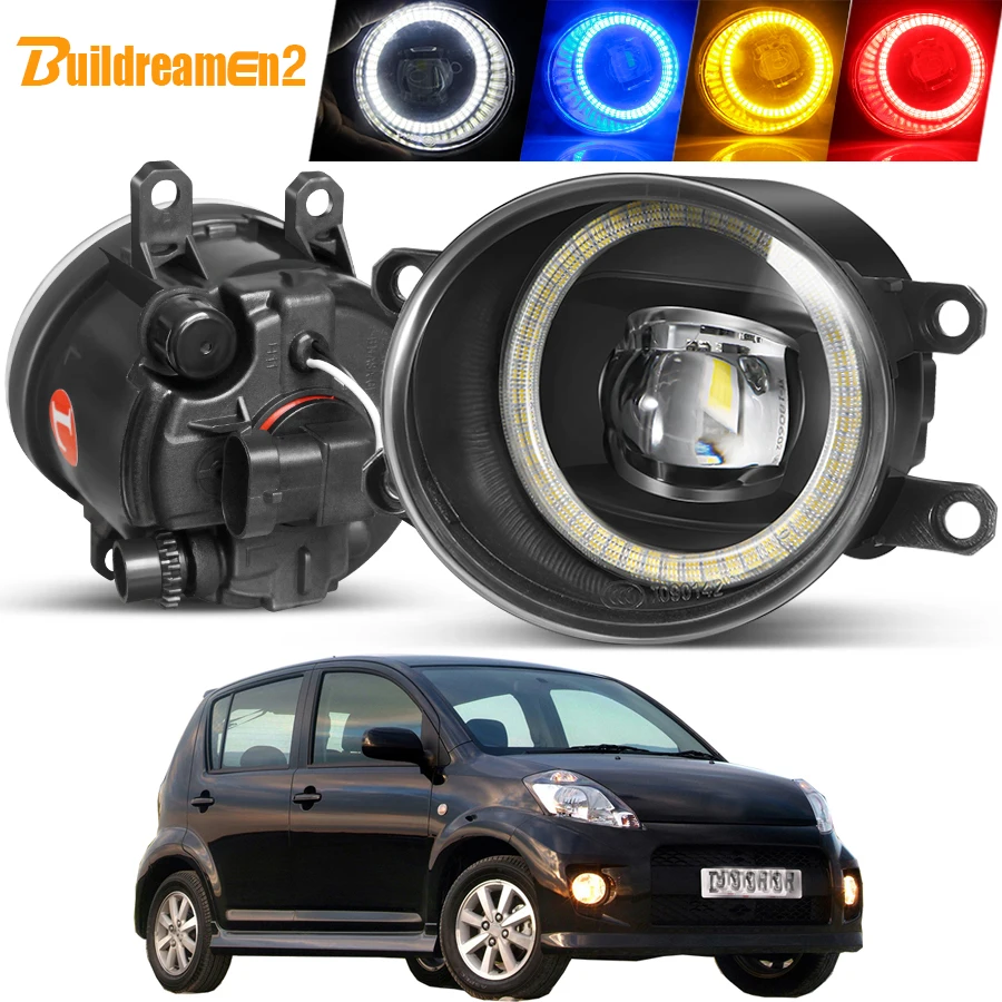 

2 X Angel Eye Fog Light Assembly Car LED Lens Fog Daytime Running Lamp DRL H11 12V For Daihatsu Materia Coo Subaru Dex 2005-2016