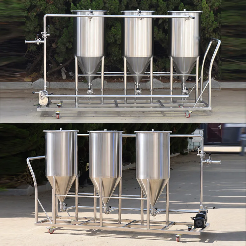 115L new cone CIP cleaning vehicle for high-power cleaning of brewing and cleaning equipment for commercial wineries