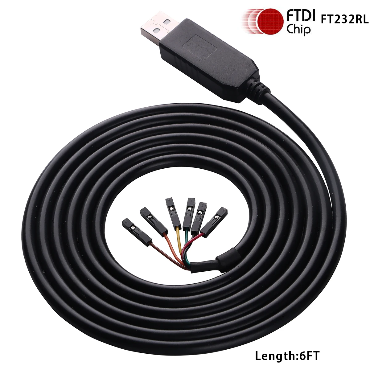 TTL-232R TTL na USB konwerter szeregowy układ FTDI UART 3.3V 5V Adapter poziomu EEPROM przepisz kabel do programowania