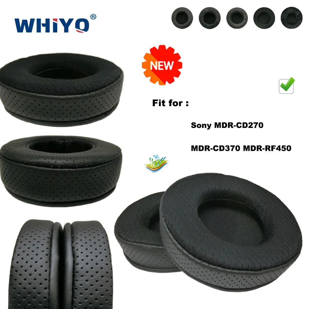 

Новые обновленные Сменные амбушюры для наушников Sony MDR-CD270 MDR-CD370 MDR-RF450, детали для гарнитуры, Кожаная подушка, бархатные наушники, гарнитура