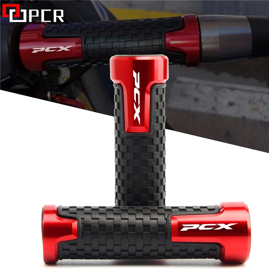 

With logo PCX CNC Aluminum Motorcycle Steer Racing Moto Handle Bar Grips For Honda PCX125 PCX150 PCX 125 PCX 150 2018 2019