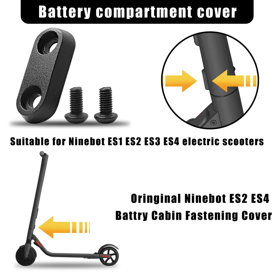 Battery Cabin Fastening Cover For NINEBOT ES1 ES2 ES3 ES4 Electric Scooter Connection Lock Screws Parts