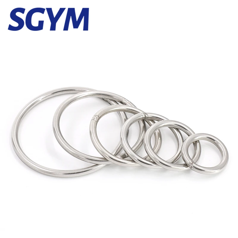 304 Stainless Steel Circle Rings Solid Welded O Ring Iron Ring Pet Pull Ring Fishing Net Pull Round Ringss Hanger