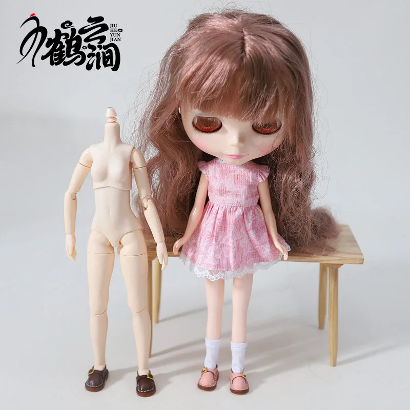 Mini Leather Shoes 1/6 1/8 Blyths Ob22 Ob24 Doll Shoes Toy Accessories 3.0 * 1.8cm