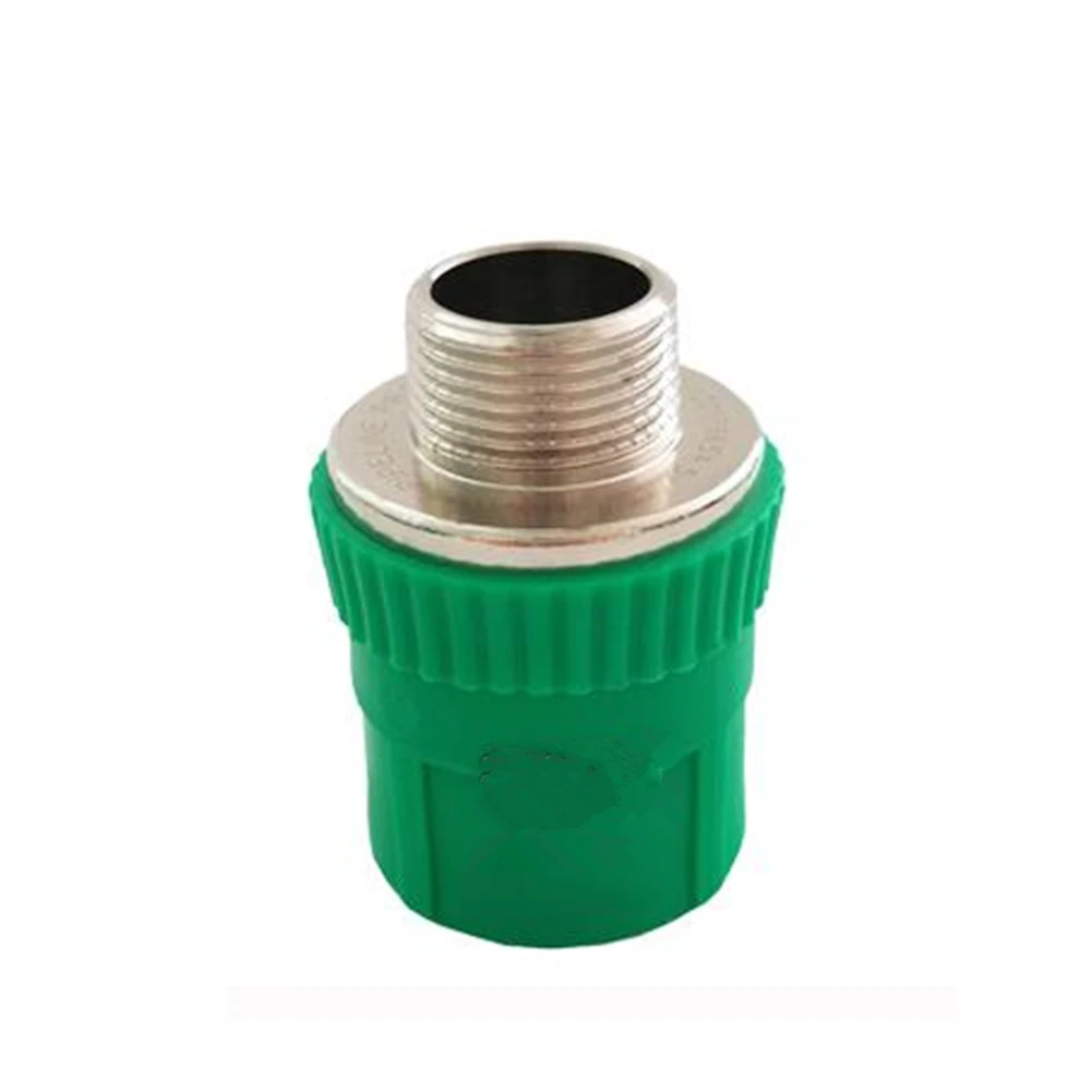 PPR Green External Teeth Direct 20 External Teeth Straight Through Large Flat Thickened External Wire Water Pipe Accessories