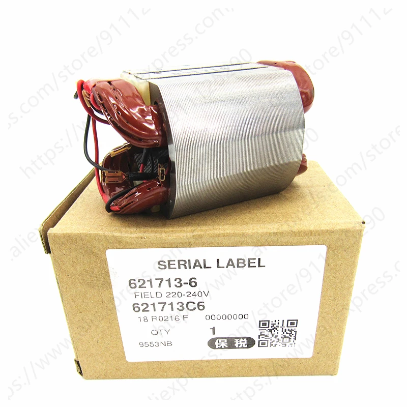 Bidang Stator untuk MAKITA 9553HN 9553NB 9554NB 9554HN 9555NB 9555HN 9555HN ESS061P110 621713-6 627080-7 Aksesoris Alat Listrik