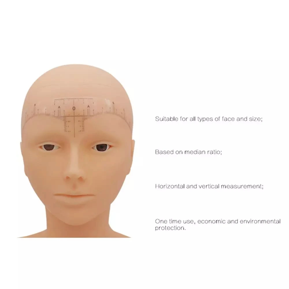 المتاح 50 قطعة/الوحدة الحاجب حاكم ملصق لاصق الحاجب Microblading حاكم دليل أداة ماكياج دائم