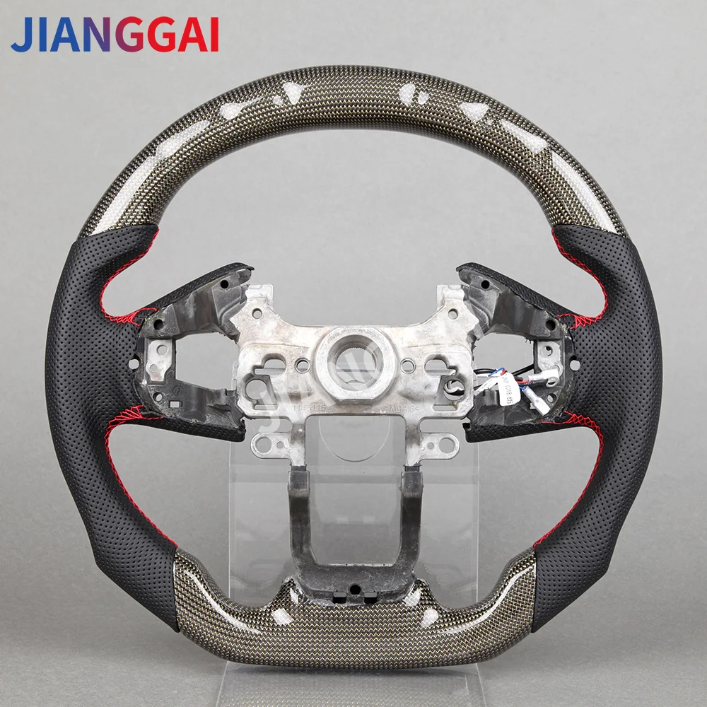 Carbon Fiber Steering Wheel Nappa Preforated Leather For Honda Civic 10th Type-R FK8 2016-2021 Racing Steering Wheel