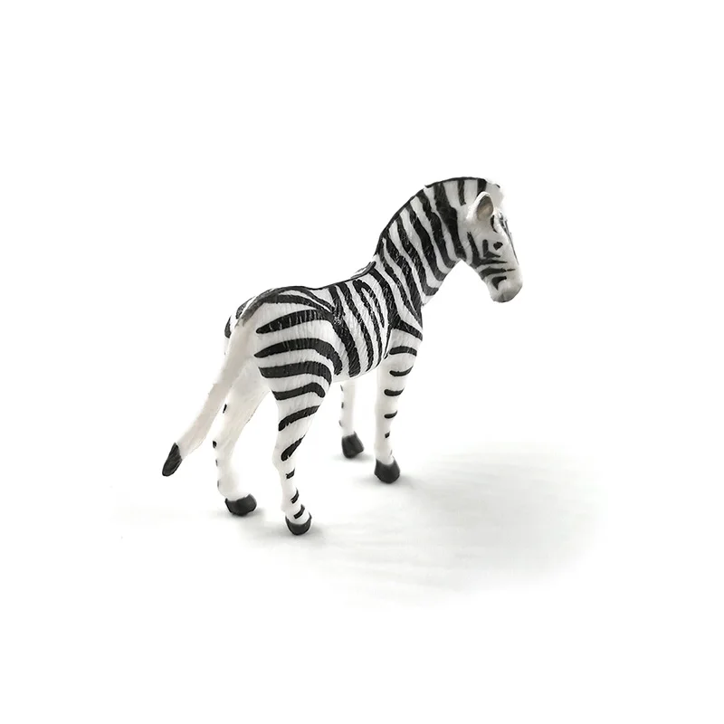Simulation Small Zebra Figurine Animal Model DIY Home Decor Figure Miniature Fairy Garden Decoration Accessories Modern Statue