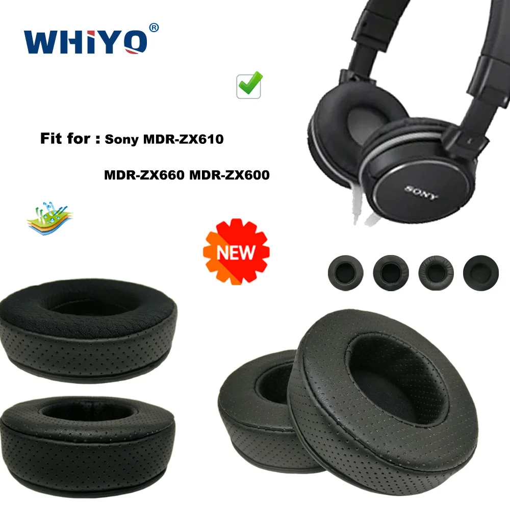 

New upgrade Replacement Ear Pads for Sony MDR-ZX610 MDR-ZX660 MDR-ZX600 Headset Parts Leather Cushion Earmuff Headset Sleeve