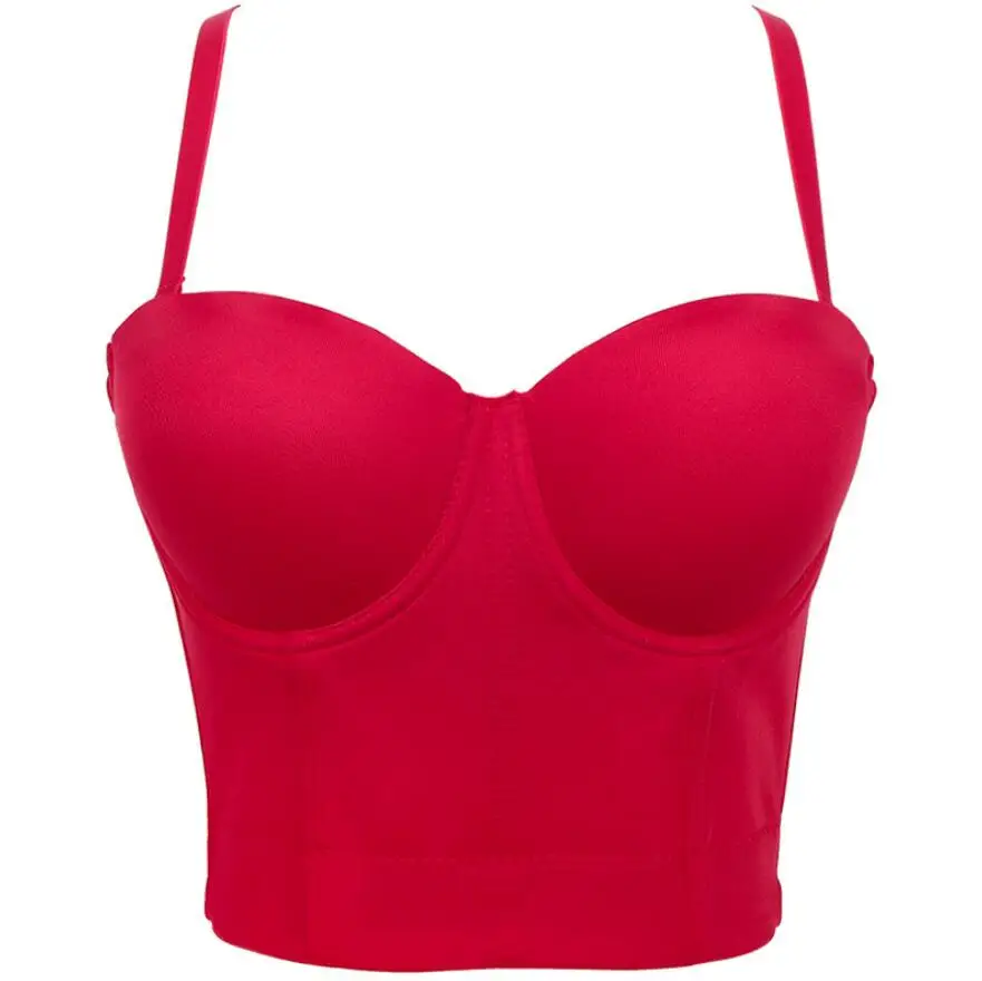 

New fashion Basic Smooth Spandex Push Up Bralet Sexy Women's Bustier Bra Cropped Top Vest q818