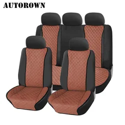 AUTOROWN Universal Car Seat Cover Four Seasons Automobiles Seat Covers Interior Accessories Auto Seat Cushion Protector Full Set