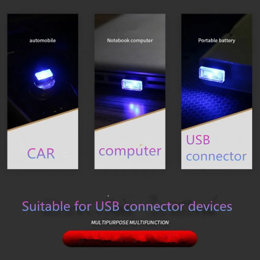 Xe Ô Tô Đèn LED Trang Trí Đèn USB Cho Xe Bmw F10 Phụ Kiện Xe Đạp Peugeot 5008 Mercedes Cla Renault Logan 2 Ssangyong Ford Focus mk1