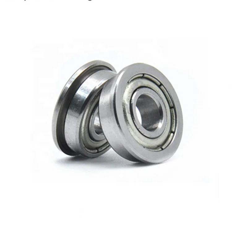 Free Shipping Flange Cup with ribs miniature bearing F604ZZ F605 F606 F607 F608 F609 F623 F624 F625 F626 F627 F628 F629ZZ