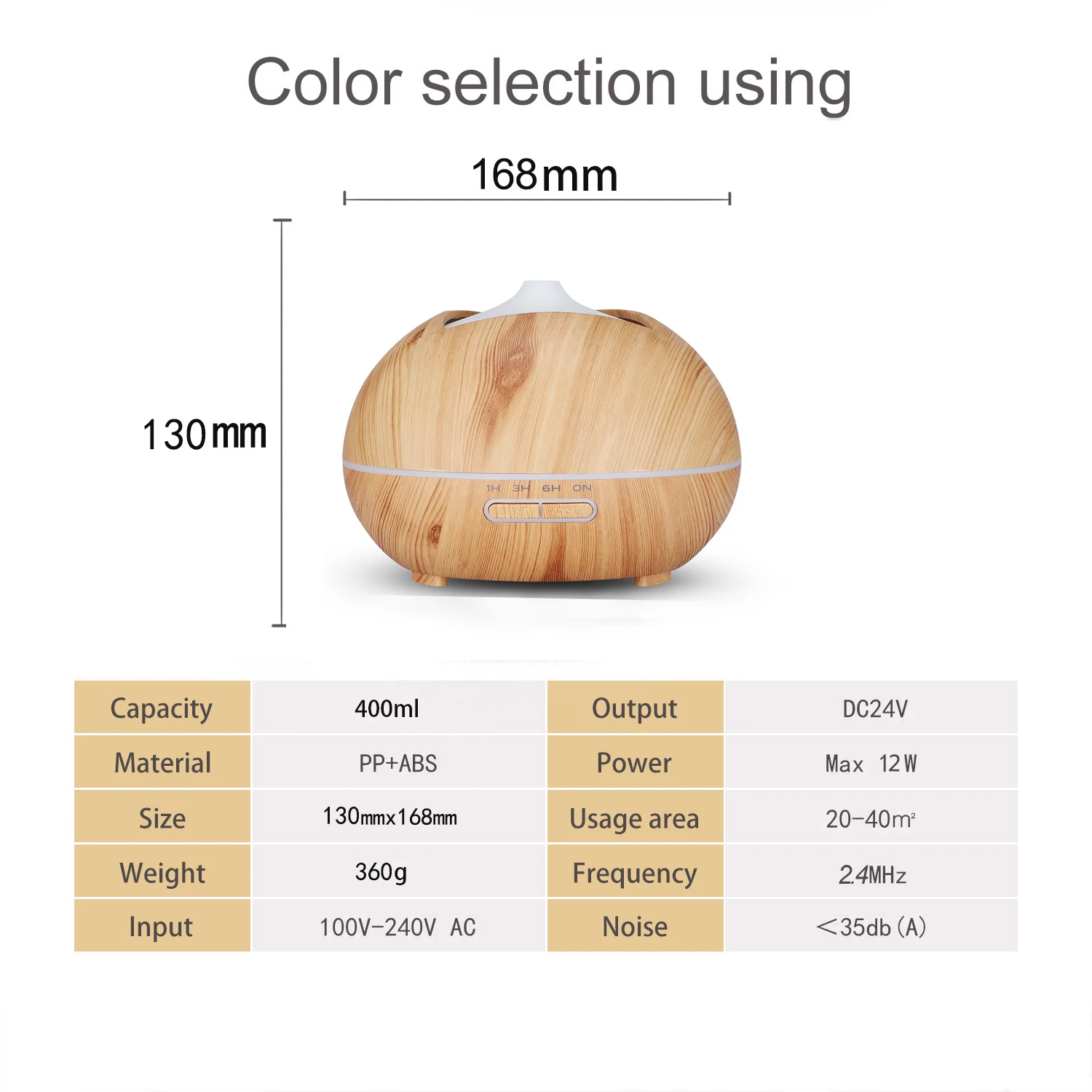 Новый дизайн 400 мл Портативный Электрический ультразвуковой Ароматерапевтический увлажнитель воздуха Арома-диффузор для эфирных масел с 7 ...