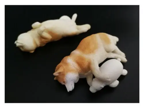 

1/6 Sleeping Shiba Inu Dog Anmial Model Toys for 12in Action Figure Accessories