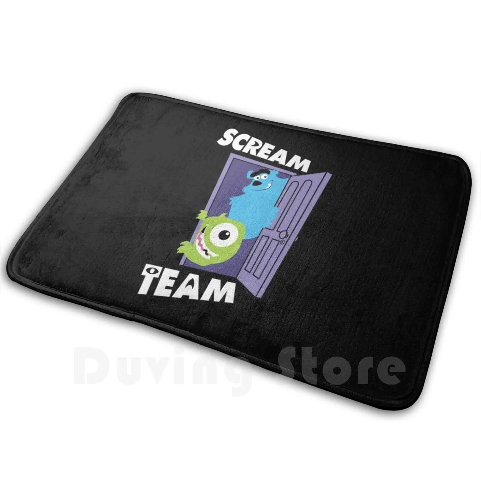 Scream Team Carpet Mat Rug Cushion Soft Monsters Inc Mike And Sulley Patterns Quarantine Social Distancing Funny