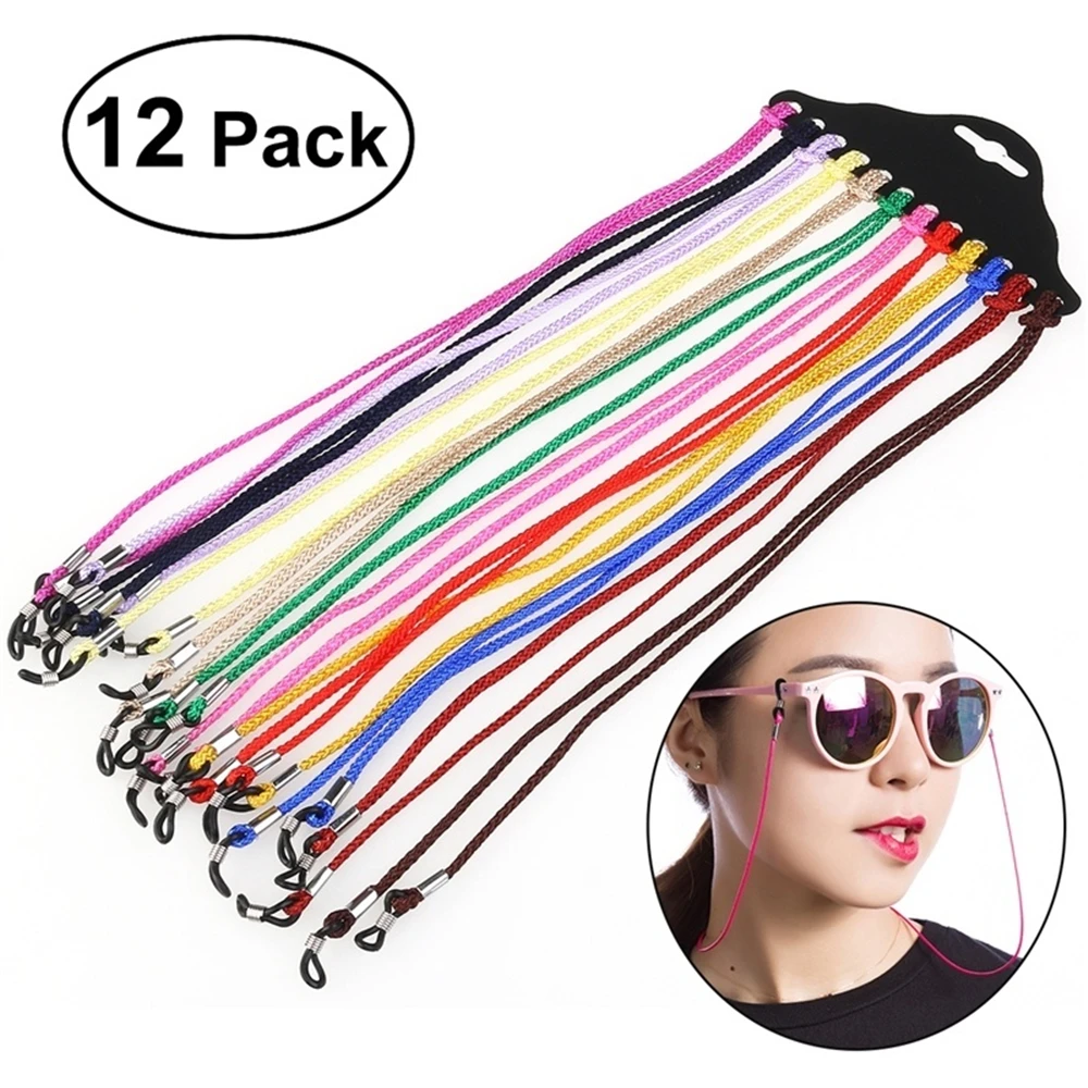 12Pcs glasses accessories reading glasses wire neckband glasses frame belt frame nylon glasses sunglasses glass rope