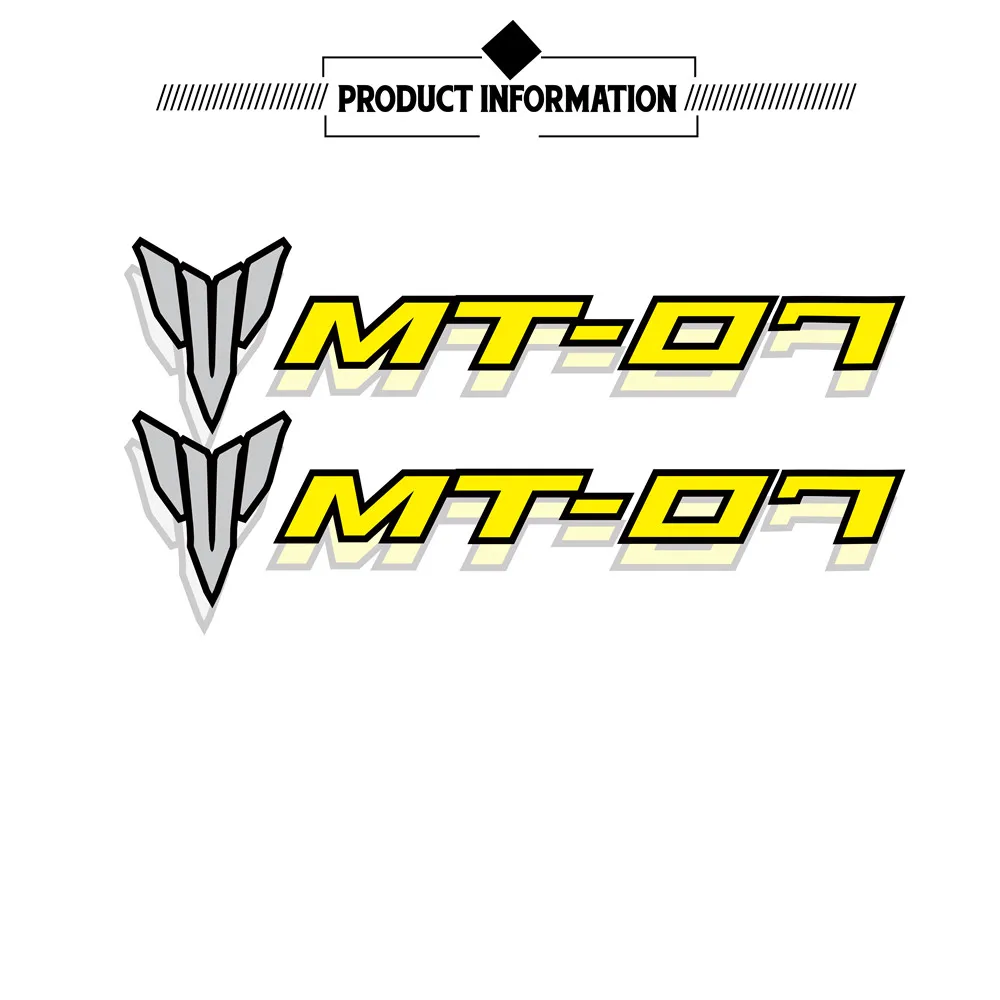 Motorcycle decorative  accessories reflective stickers  film decals for  Yamaha MT-07 mt07 mt 07