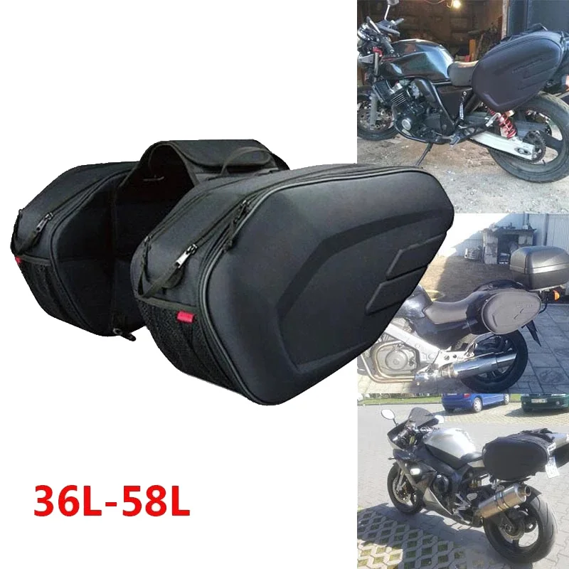 

Motorcycle Waterproof Rear Back Seat Bag Travel Bag Saddle Bag Side Helmet Bag Riding Travel