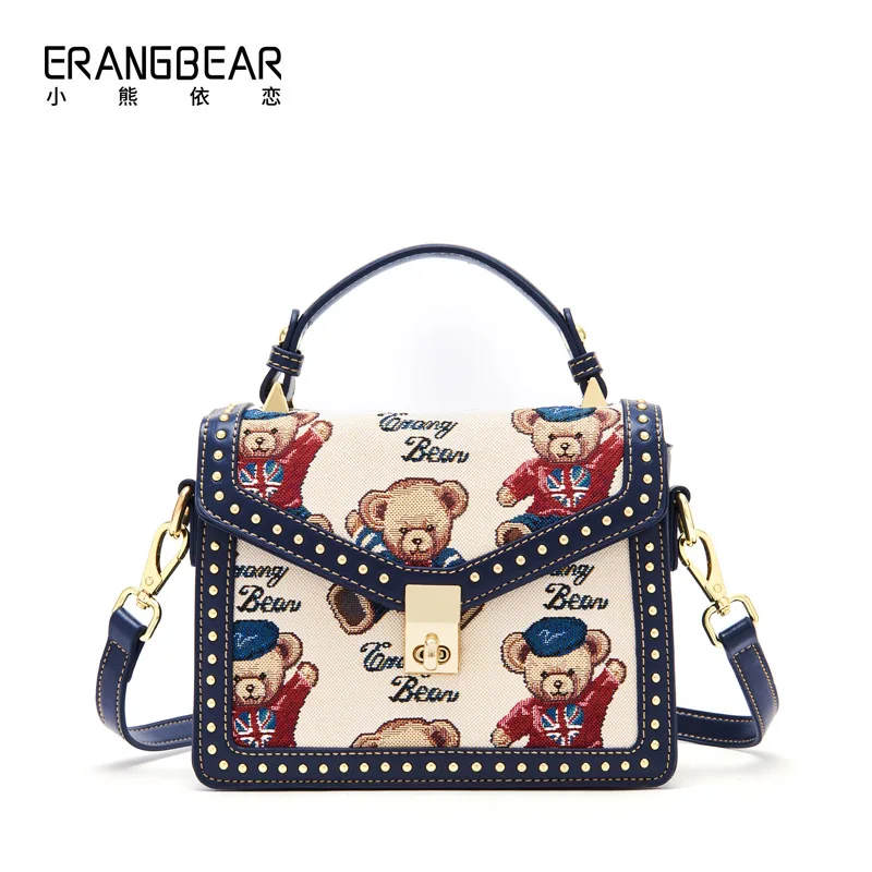 Go with cartoon bear cute envelope bag cross body bag women shoulder bag go with fashion handbag small square bag