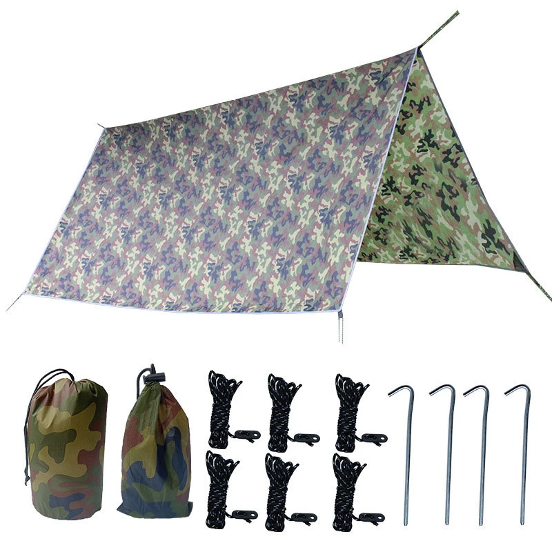 300*300cm Camping Mat Ultralight Outdoor Waterproof Tent Camouflage Sleeping Mat Blanket Canopy Hiking Beach Family Travel Picni