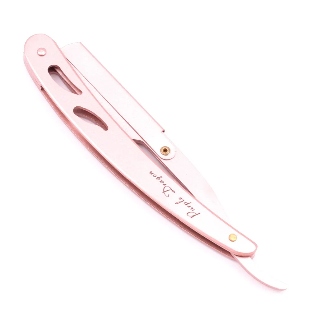 Men Straight Barber Razor Add 10 Blades Razor Edge Steel Folding Shaving Knife Hair Removal Tools Shaving Razor With Blade Z6102