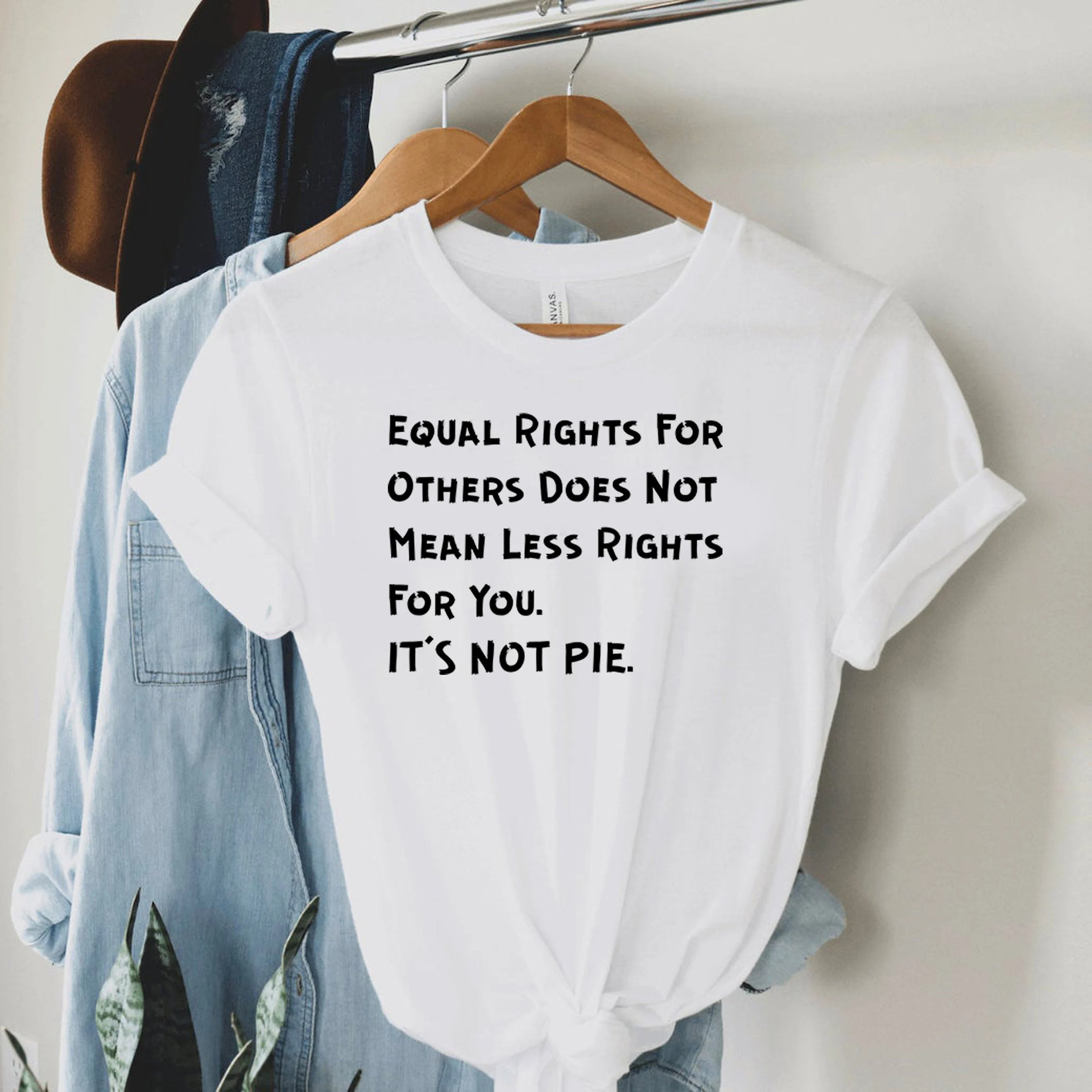 Equal Rights For Others Does Not Mean Fewer Print Casual Ladies Basic O-collar Short Sleeved Women T-shirt Girl,Drop Ship