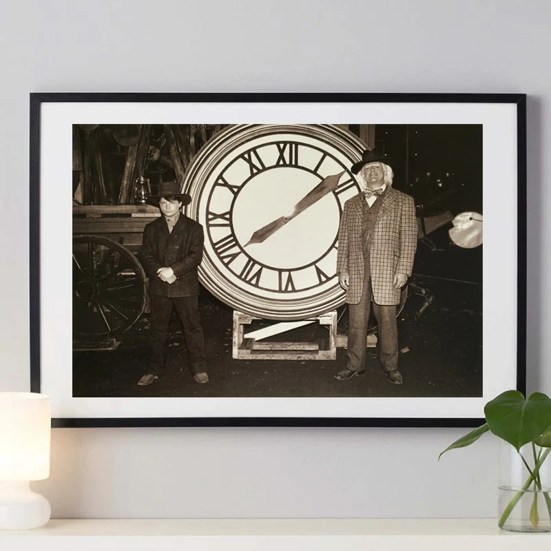 Back to the Future Poster Classic Movie Print Alternative Film Retro Photo Vintage Style Wall Art Canvas Painting Home Decor