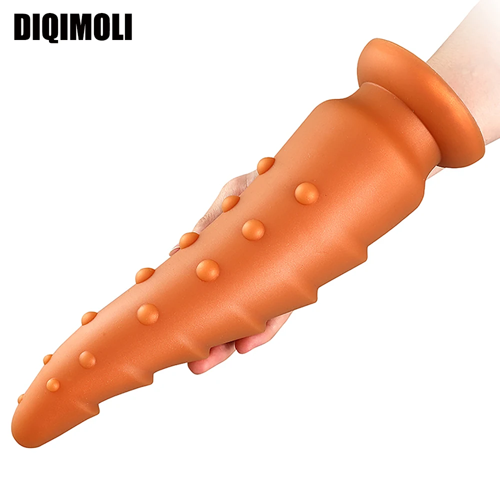 Oversized Liquid Silicone Anal Plug Dildos with Suction Cup Sex Product Big Butt Plug Soft Penis Anal Dilator Sex Toys Huge Dick