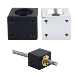 Nut Housing Bracket For 8mm T8 Trapezoidal Lead Screw Conversion Nut Seat Aluminum Block 15 3D Printing Parts
