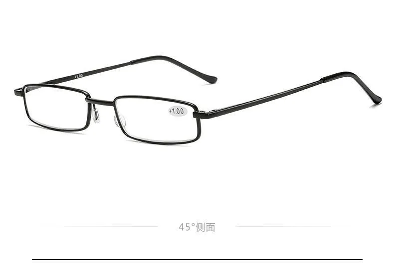 +1,5 2,0 2,5 Lesebrille für Damen und Herren, ultraleicht, tragbar, Mini-Weitsichtbrille, Metall-Presbyopie-Brille mit Dioptrien, inklusive Etui – Detail 10
