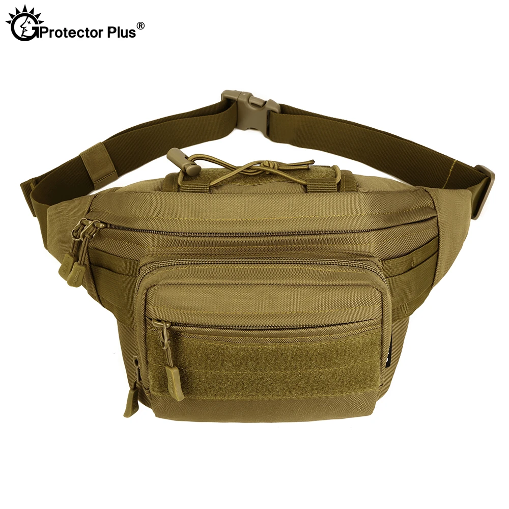 PROTECTOR PLUS Outdoor Tactical Multifunction Waist Pack Civilian Combat Camping Sport Hunting Bag Waterproof Athletic Chest bag