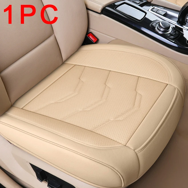 SEAMETAL Luxe autostoelhoes PU lederen zitkussenhoezen Universele auto-interieurstoelen Bescherming Pad Mat Vier seizoenen