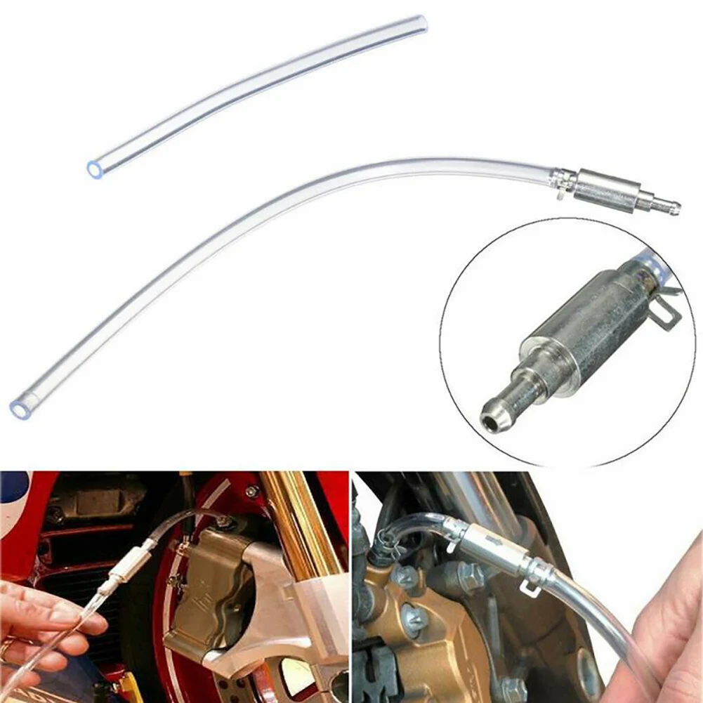 Motorcycle Car Clutch Brake Bleeder Kit 500mm Hose with One Way Valve Tube Bleeding Tool Kit Brake Vacuum Pumps Bleeder Tool Kit