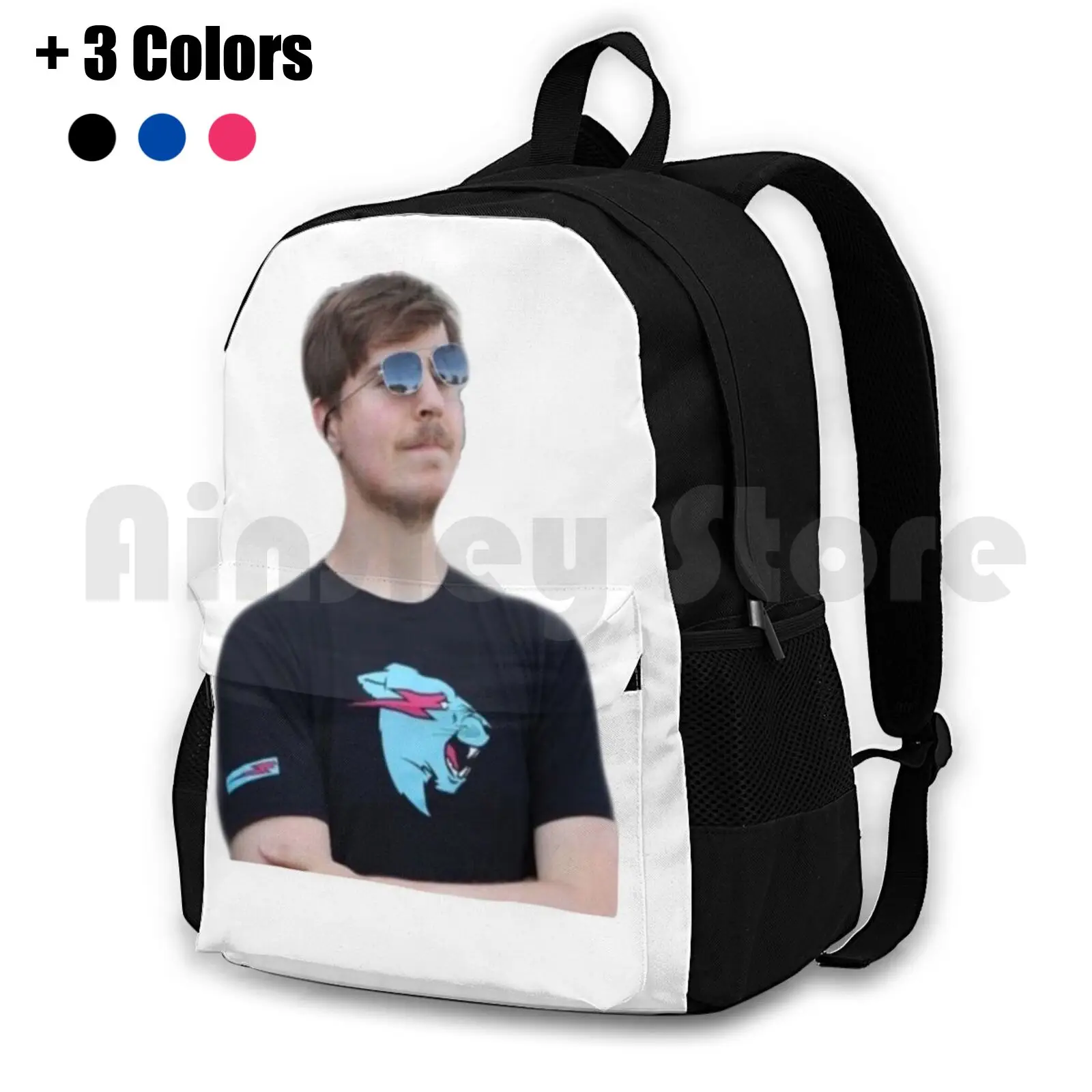 Outdoor Hiking Backpack Waterproof Camping Travel Pewdiepie Youtube Meme Teamtrees Team Trees Trees Youtuber Team Tree Funny