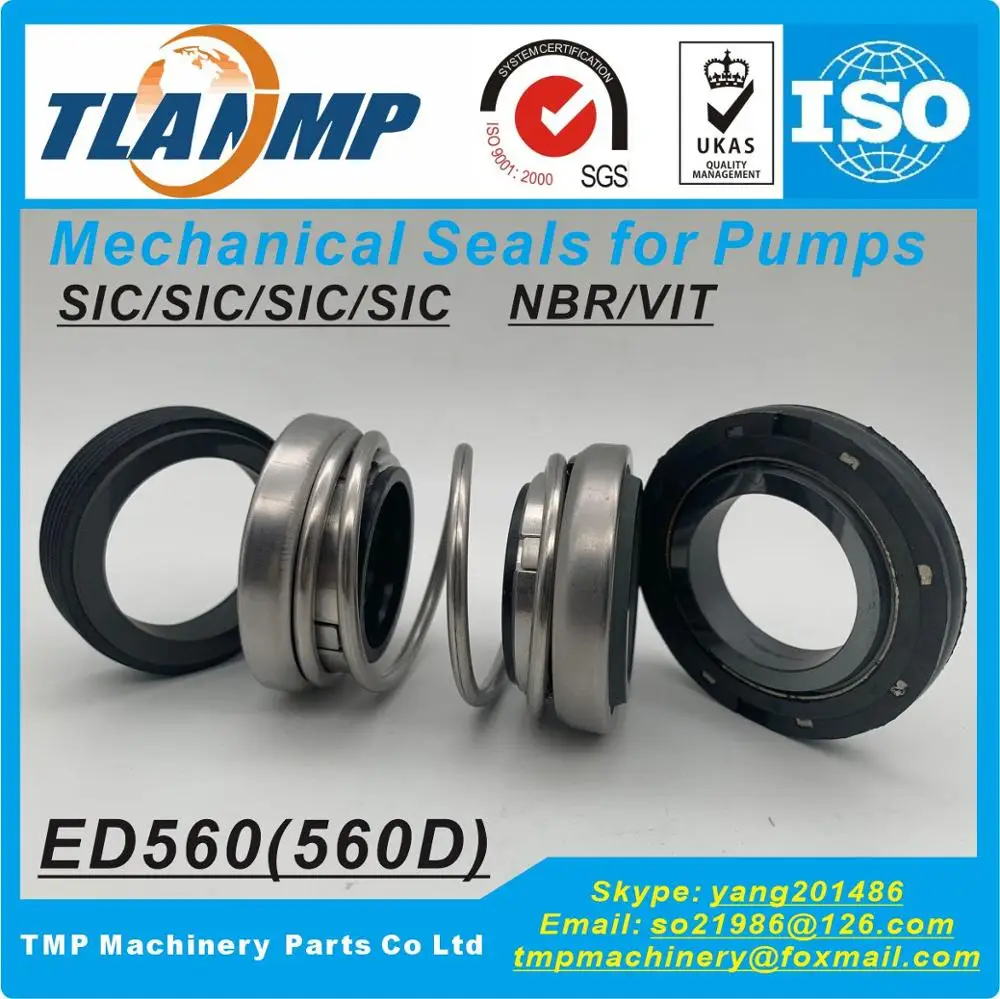 560D-20/25/45/50 , Type ED560 Double face Mechanical Seals (Material:SIC/NBR)