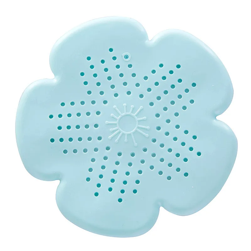 Flower Silicone Kitchen Sink Strainer Shower Drain Hair Trap Hair Catcher Bath Tub Protector Drain Cover for Floor Laundry