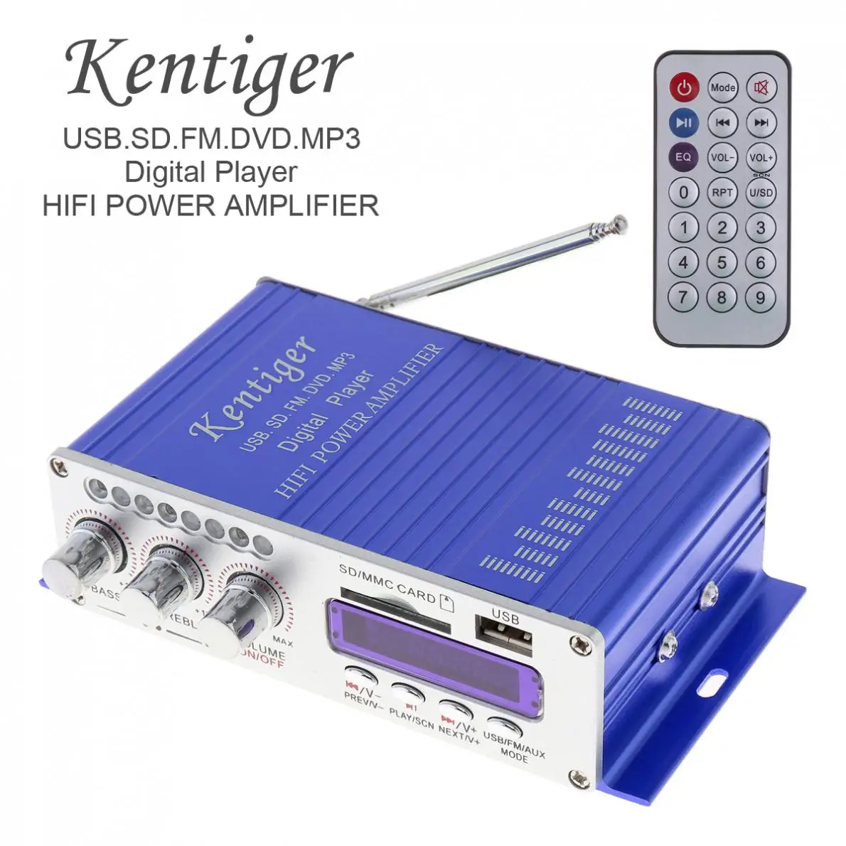 Hi-Fi HY502 USB MP3 DVD CD FM SD Digital Motorcycle Auto Car Stereo Player Power Amplifier Audio Music Player Sound Music Player 