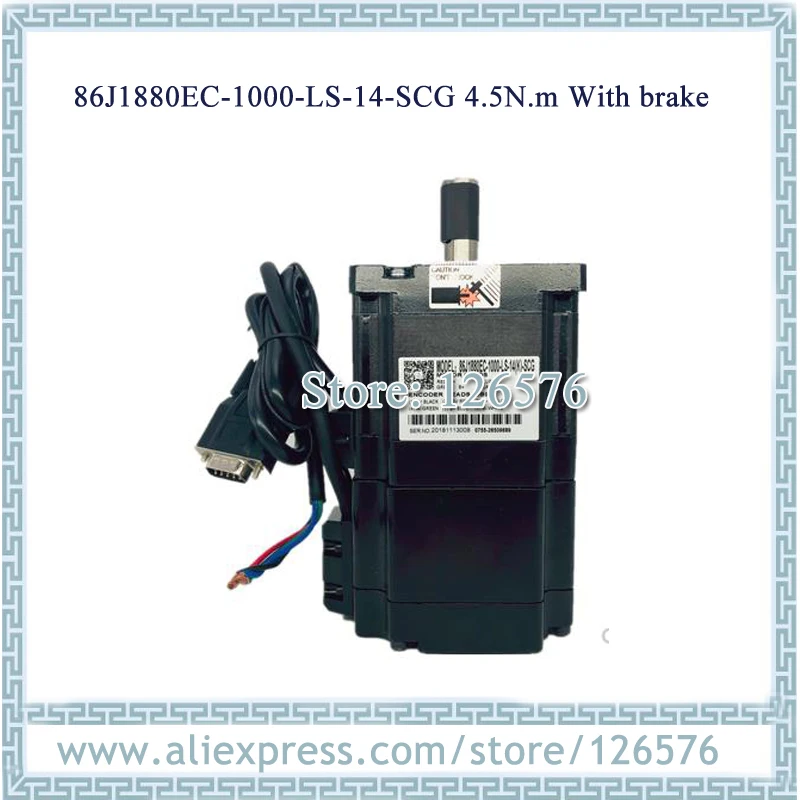 

2-Phase hybrid Total Closed-loop stepper Motor 4.5N.m Nema34 with brake 86J1880EC-1000-SC / 86J1880EC-1000