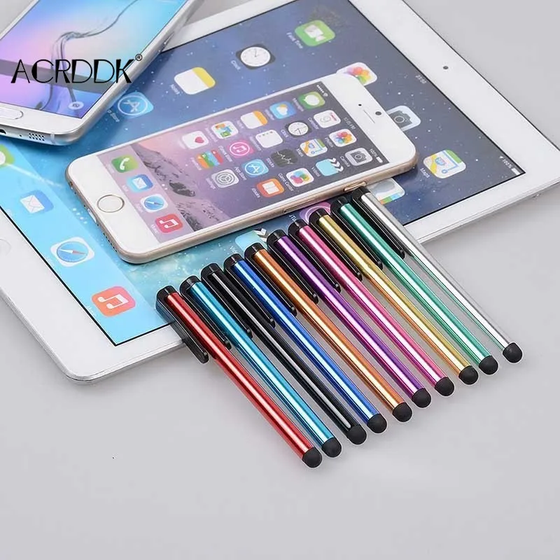 3/6/9Pcs Capacitive Touchscreen Stylus Pen for iPhone iPad Huawei Smart Phone Tablet PC Mobile Phone Accessories Random Color