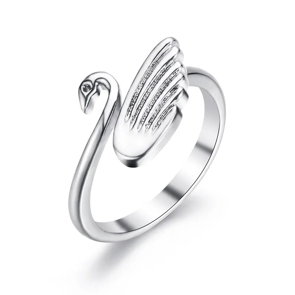 Household Swan Adjustable Knitting Tools Yarn Guides Knitting Loop Crochet Ring Thimble Ring Finger Wear - view 5